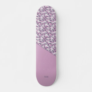 Semi Camouflage double Grey and Pink Skateboard