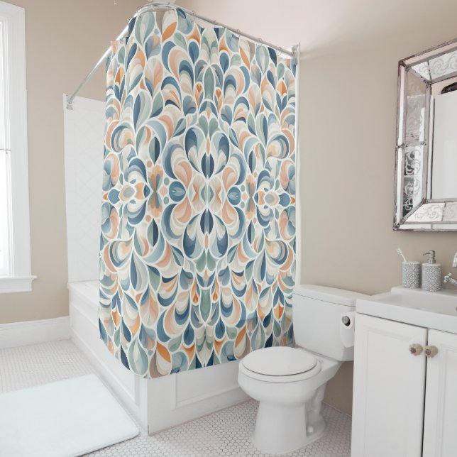 Semi Circle Design  Shower Curtain (In Situ)