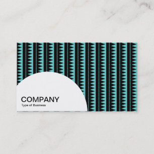 Semi-circle Panel - Aztec Pattern - Turquoise Business Card
