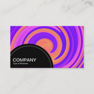 Semi-circle Panel (dots) - Abstract Swirl 2508161a Business Card