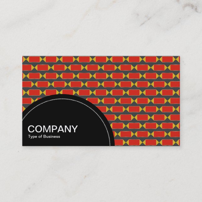Semi-circle Panel (dots) - Geometric pattern 012 Business Card (Front)