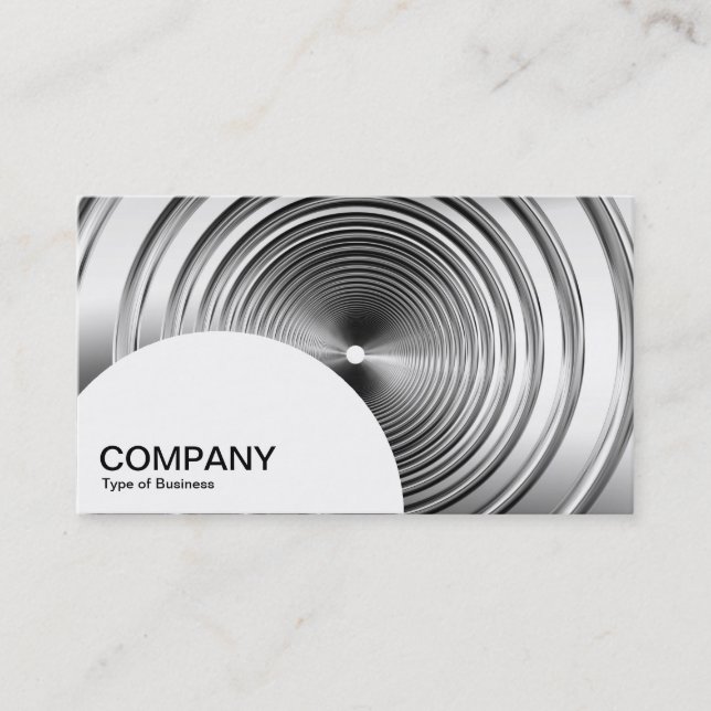 Semi-circle Panel - Long Spring B&W Business Card (Front)