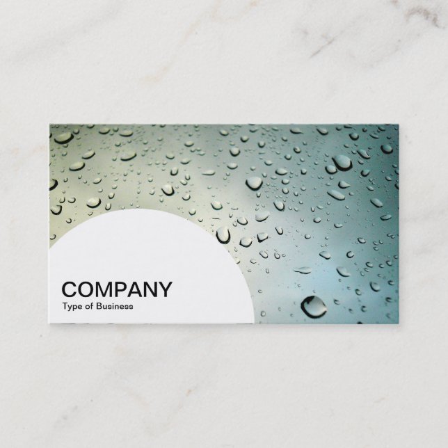 Semi-circle Panel - Rain on my Window Business Card (Front)