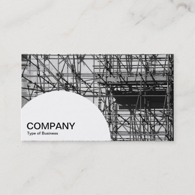 Semi-circle Panel - Scaffolding Business Card (Front)
