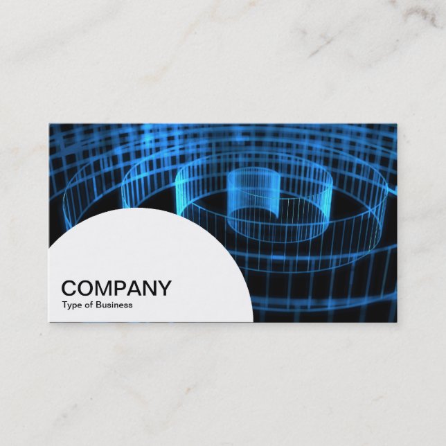Semi-circle Panel - Spiral Business Card (Front)