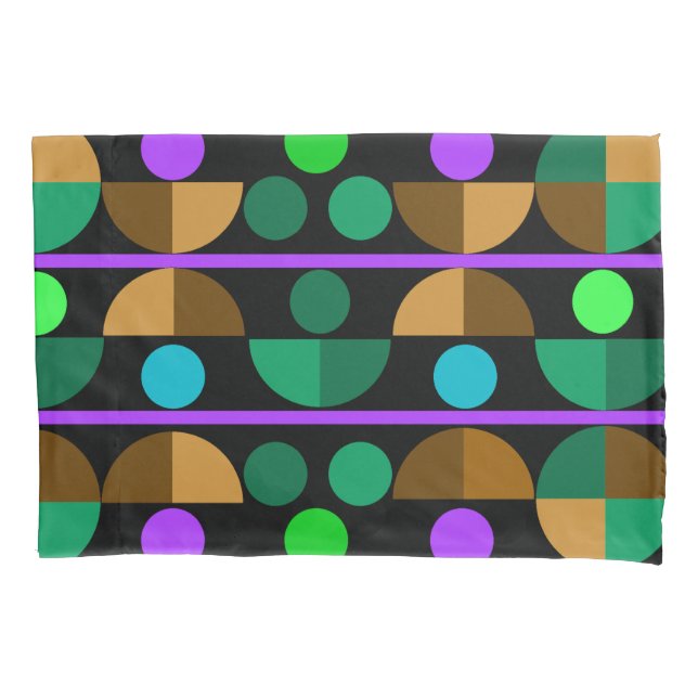 Semi Circles Pillow Case (Front)
