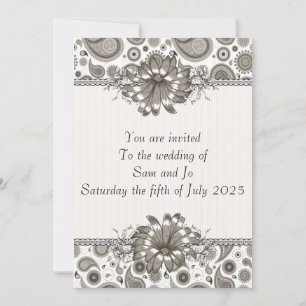 Semi-Formal Customisable Invitation