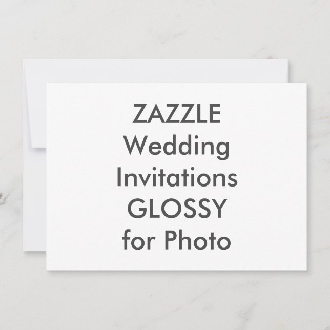 SEMI-GLOSS 6.25" x 4.5" Wedding Invitations (Front)