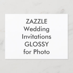 SEMI-GLOSS 6.25" x 4.5" Wedding Invitations