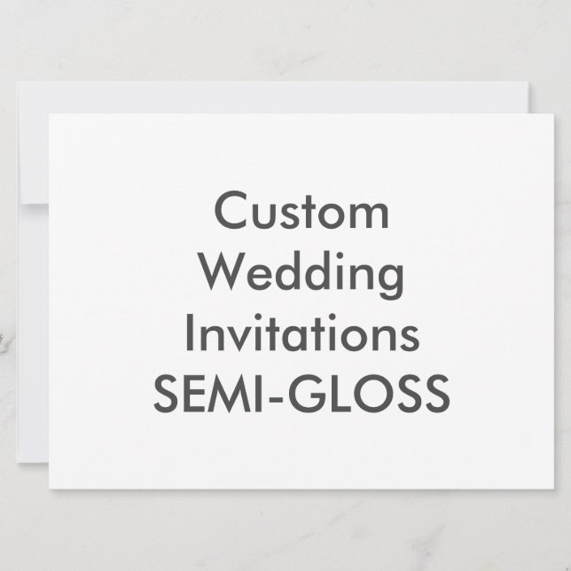 SEMI-GLOSS 8.75" x 6.5" Wedding Invitations (Front)