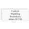 SEMI-GLOSS 9.25" x 4" Wedding Invitations
