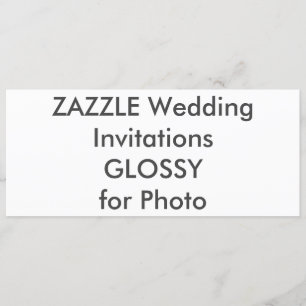 SEMI-GLOSS 9.25" x 4" Wedding Invitations