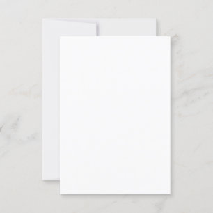 Semi Gloss Paper Flat Wedding Thank You Card
