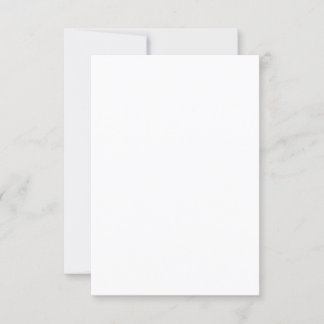 Semi Gloss Paper Flat Wedding Thank You Card