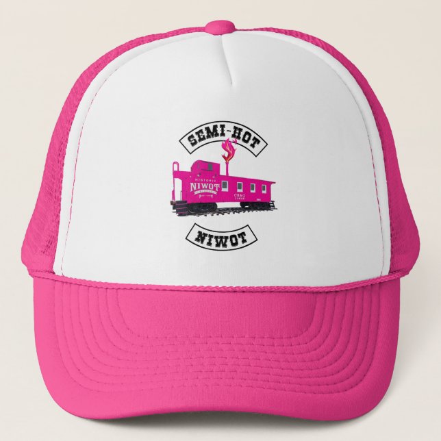 Semi Hot Niwot Trucker Hat - Pink (Front)