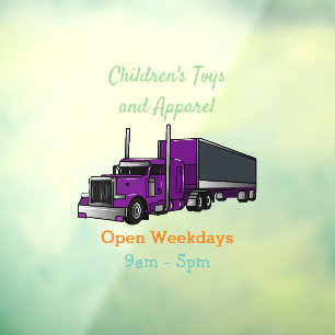 Semi-trailer truck cartoon illustration