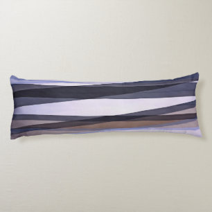 Semi Transparent Layers In Lilac Brown and Grey Body Cushion