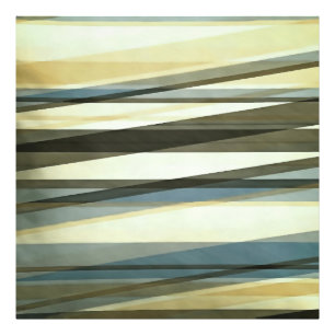 Semi Transparent Layers In Sand Brown And Blue Photo Print