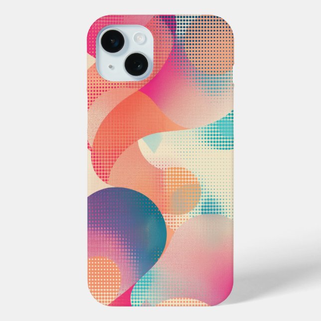 Semi-transparent shapes and dot patterns Case-Mate iPhone case (Back)