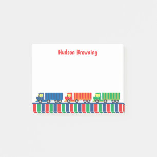 Semi Truck Convoy Personalised Post-it Notepad