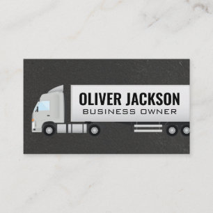 Semi Truck Distribution Business Card