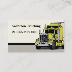 Semi Truck Freight Delivery  Business Card