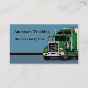 Semi Truck Freight Delivery Business Card