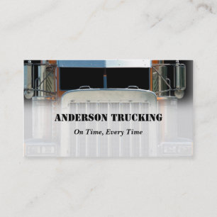 Semi Truck Freight Delivery Business Card