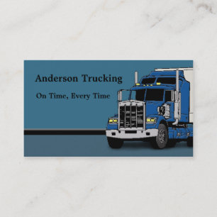 Semi Truck Freight Delivery  Business Card