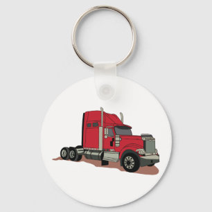 Semi Truck Key Ring