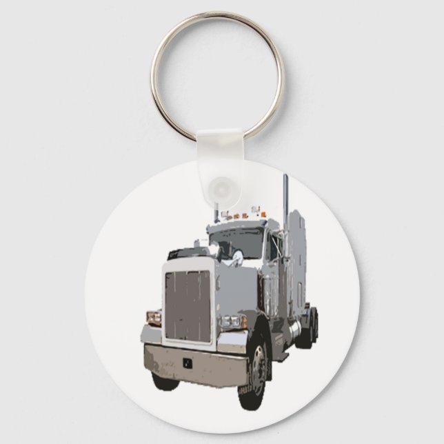 semi truck keychain (Front)