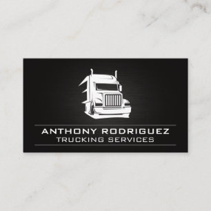 Semi Truck Logo Freight Logistics Business Card