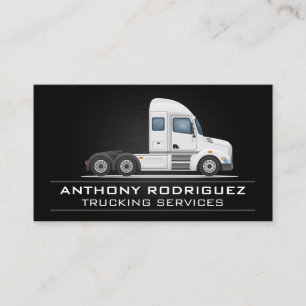 Semi Truck Logo Freight Logistics Business Card