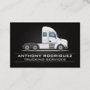 Semi Truck   Side View Business Card