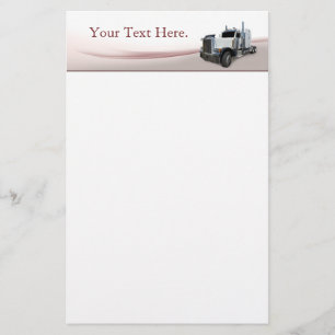 Semi Truck Stationery