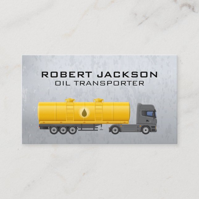 Semi Truck | Towing Transporter Business Card (Front)