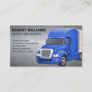 Semi Truck Trailer Haul Logistics Appointment Card