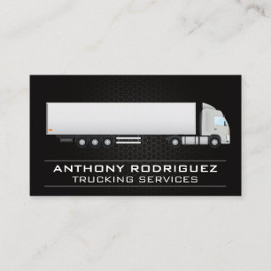 Semi Truck   Transport Deliveries Business Card