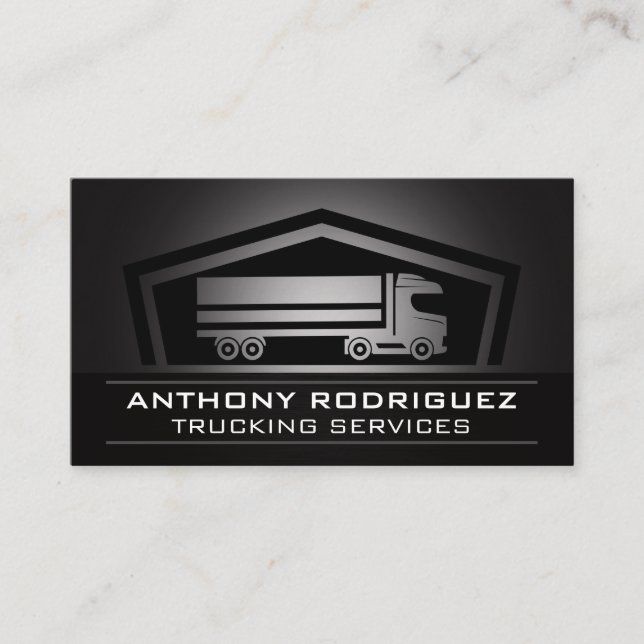 Semi Truck | Transport Hauling Business Card (Front)