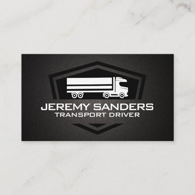 Semi Truck | Transporter | Logistics Business Card (Front)