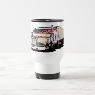 Semi Truck Travel Mug