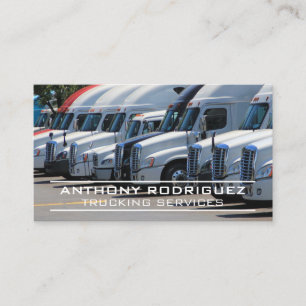 Semi Trucks Transporting Business Card
