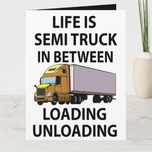 Semi Trucks Trucker Truck Driver Greeting Card