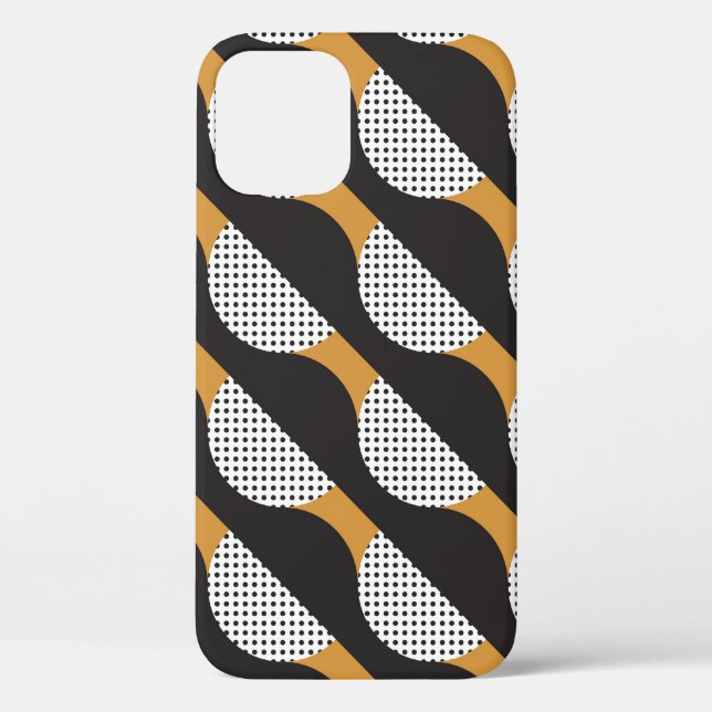 Semicircles and dots, geometric pattern. Case-Mate iPhone case (Back)