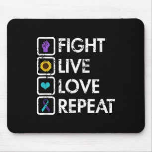 Semicolon Be Here Tomorrow Suicide Awareness Preve Mouse Pad