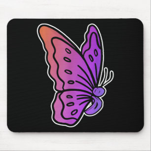 Semicolon Butterfly Anti-suicide Mental Health Awa Mouse Pad