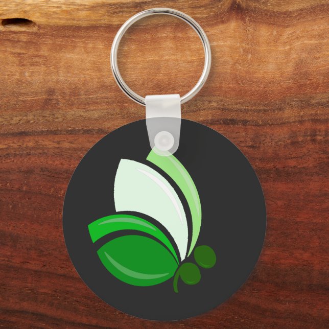 Semicolon Butterfly Key Ring (Front)