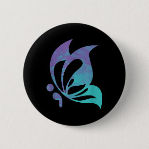 Semicolon Butterfly Mental Suicide Prevention Awar 6 Cm Round Badge