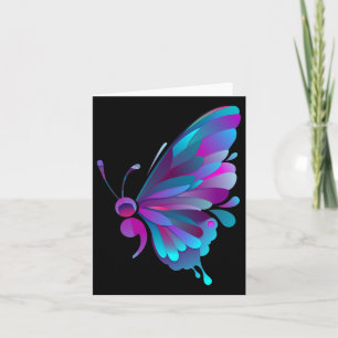 Semicolon Butterfly Semi-colon Tattoo Mental Healt Card