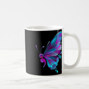 Semicolon Butterfly Semi-colon Tattoo Mental Healt Coffee Mug